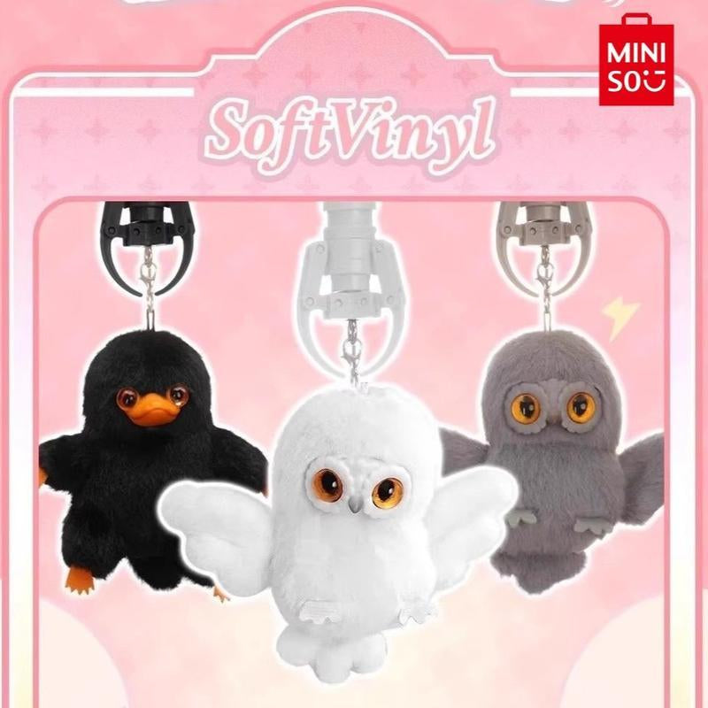 MINISO Fantastic Beasts Series 10Cm Charm Cute Keychain Decor for Bag Accessory Extension Hook Claws Collectible Edition Ideal Gift for Christmas & Holiday Haul for Students Friends